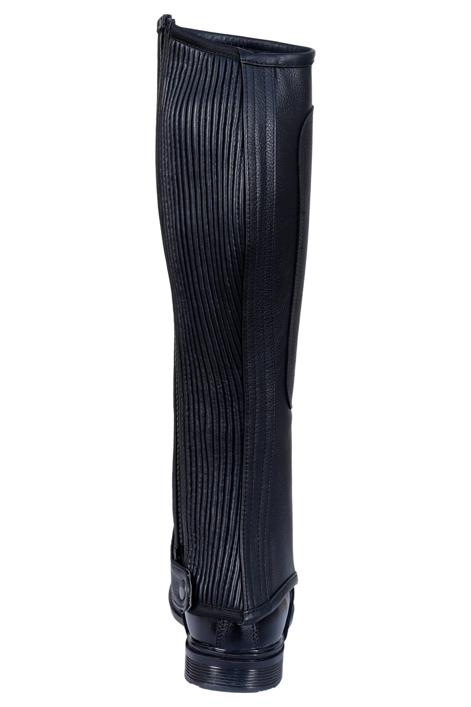 Euro Wave Mild Cowhide Full-Grain Leather Half Chaps - Image 4