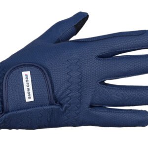 Euro Wave Rein-Grip Pro – Breathable Synthetic Suede Riding Gloves in Royal Blue